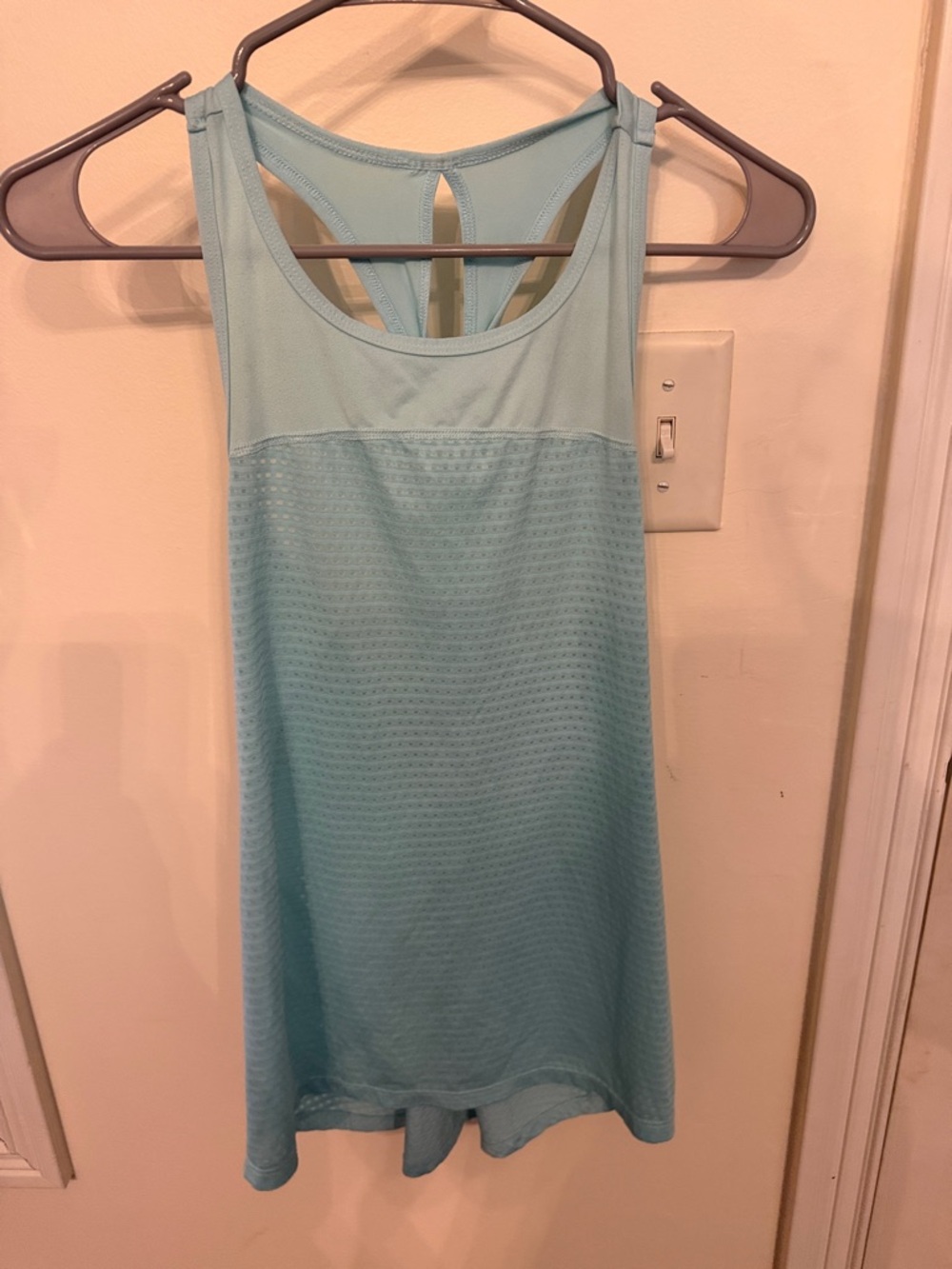 Light Blue Racerback Athletic Tank